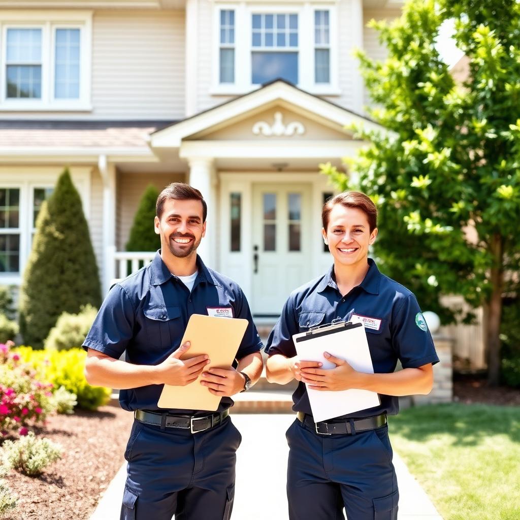 Diamond Home Services licensed technicians outside a Toronto GTA home ready for a service call